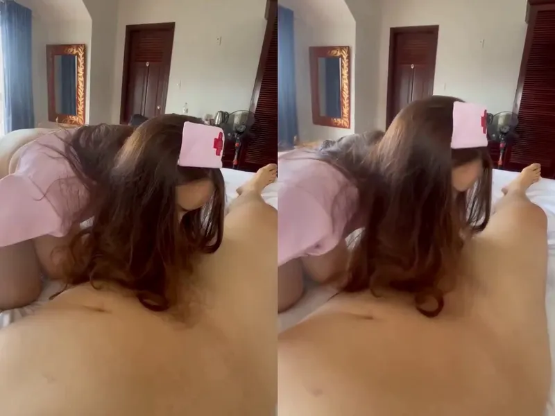 Chịch em ngành cosplay nhân viên chăm sóc trong nhà trọ || p1